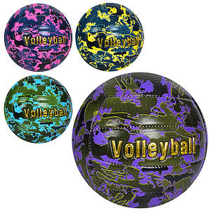 М'яч волейбольний MS 3622 (30шт) офіційний розмір, ПВХ, 260-280г, 4кольори, в пакеті