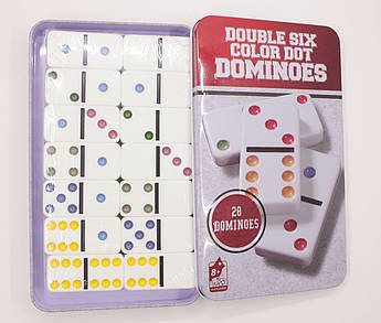 Настільна гра доміно Double six color dot dominoes 28 штук (081755)