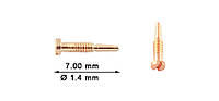 Ремонт окулярів. Гвинт для окулярів, оправ Ø1,4мм голка, для флексу