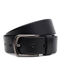 Мужской кожаный ремень Borsa Leather 125v1fx76-black Mega