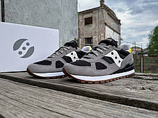 Чоловічі оригінальні кросівки Saucony Shadow Original 2108-884s Black Gray чорні з сірим Оригінал, фото 2
