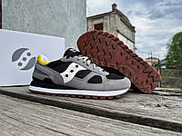 Мужские кроссовки Saucony Shadow Original 2108-884s Black Gray черные с серым Оригинал