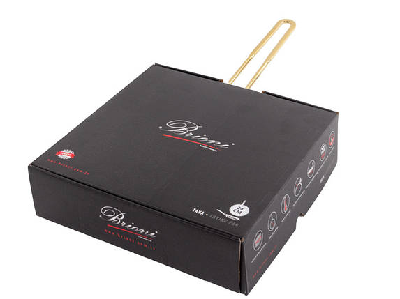 Сковорода антипригарна Brioni Royal Stone gold 24х6 см 3.5 мм завтовшки 1764-041 VE, фото 2