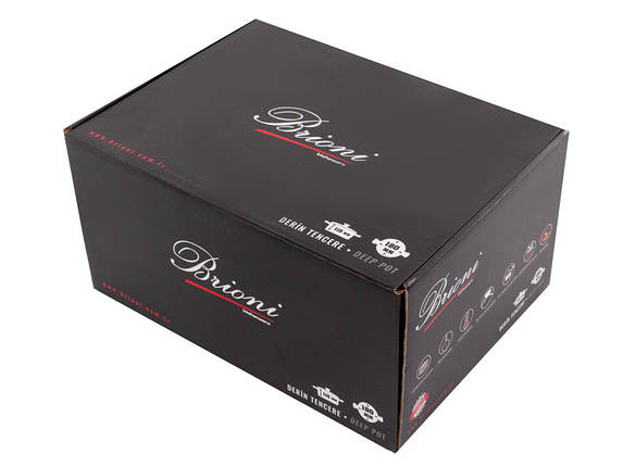 Каструля антипригарна Brioni Royal Stone Tigereye 18 см 2,5 л 3.5 мм товщиною 1764-045 VE, фото 2