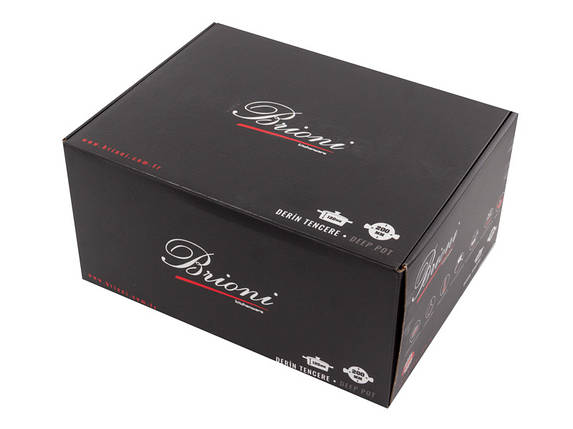 Каструля антипригарна Brioni Royal Stone Tigereye 20 см 3 л 3.5 мм товщиною 1764-046 VE, фото 2