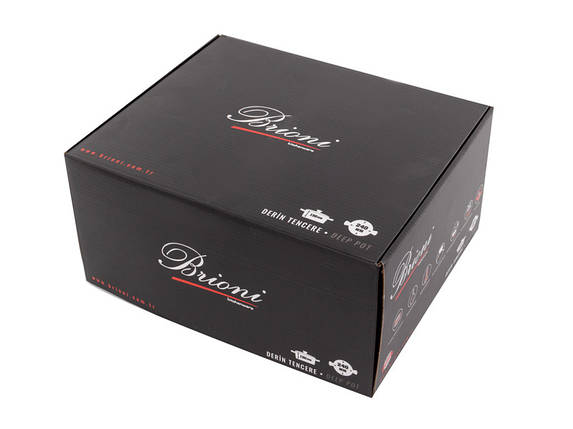 Каструля антипригарна Brioni Royal Stone Tigereye 24 см 5 л 3.5 мм товщиною 1764-047 VE, фото 2