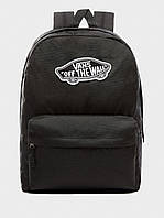 Рюкзак Vans черный с аппликацией 22 л. Vans Realm Backpack Black