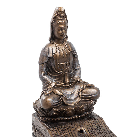 Підставка для пахощів Гуаньінь богиня милосердя буддизм Гуань Інь 25х9,5х4 см 1904314 фігурка статуетка VE