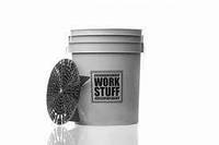 Відро сіре для миття авто з брудоуловлювачем - Work Stuff Detail Bucket Grey and Separator 20л.