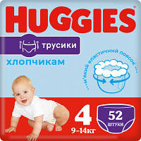 Подгузники Huggies Pants 4 9-14 кг для мальчиков 52 шт 5029053547534 YTR