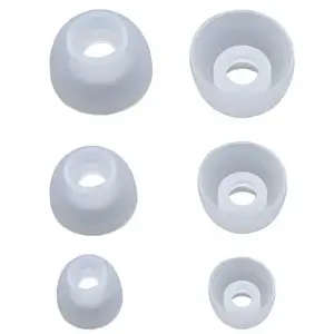 Амбушури для навушників Knowledge Zenith Silicone eartips White (90403139) (3 pairs)