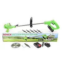 Аккумуляторная беспроводная косилка триммер с 2 АКБ 36V,5AH Bosch EASY GRASSY CUT 500, Кусторез аккумуляторный