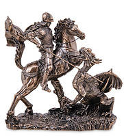Статуэтка Veronese Георгий Победоносец 15,5х16,5х8 см 1907190 бронзовое напыление полистоуна