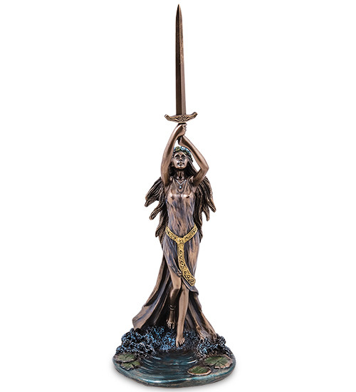 Статуетка Veronese Власниця озера - господиня меча Екскалібура 33х11 см 1907189 бронзове покриття полістоуна VE