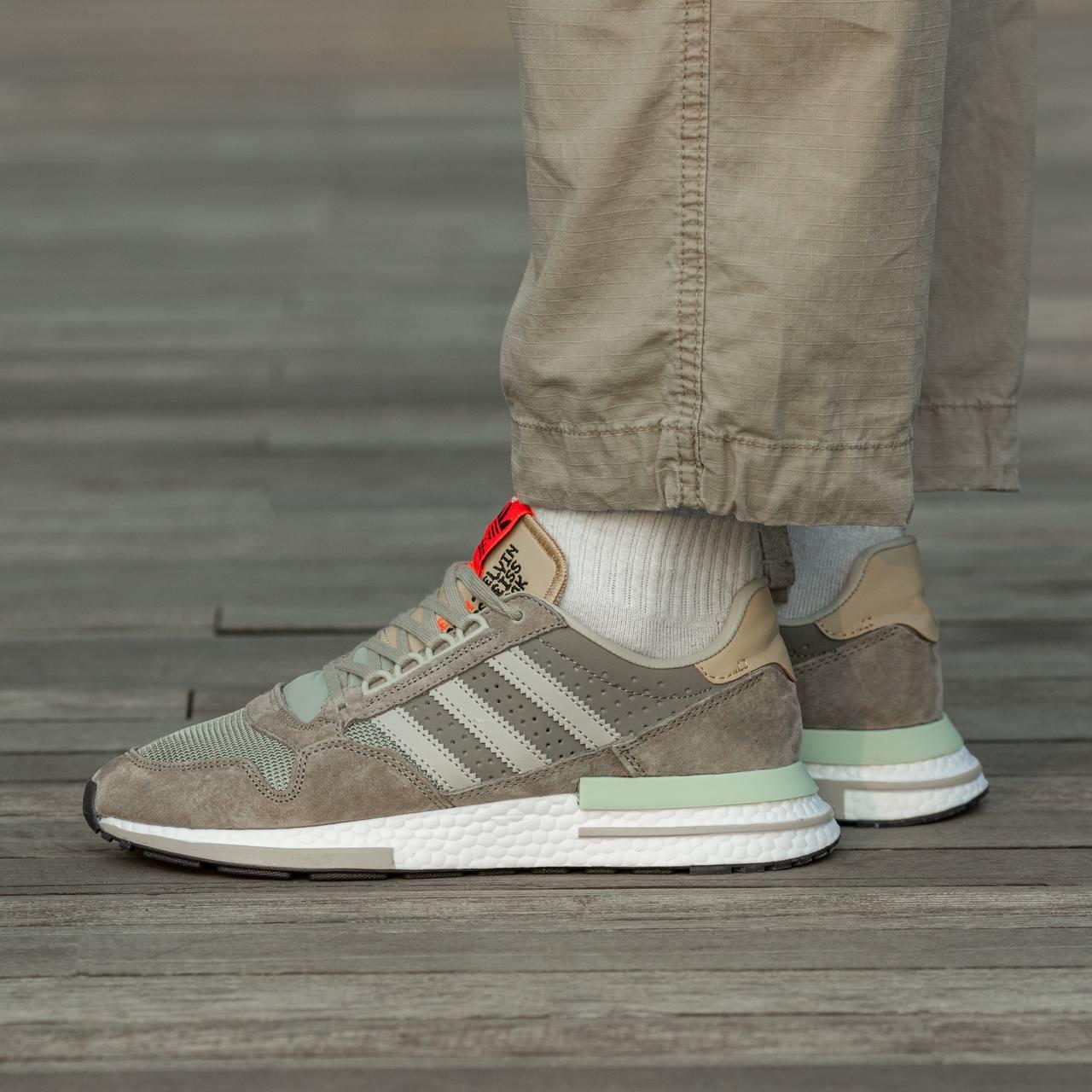 Кросівки чоловічі бежеві Adidas ZX 500 RM (06130)