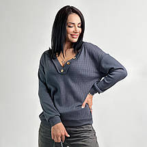 Жіночий пуловер з гудзиками "Pearl"| Батал, фото 2