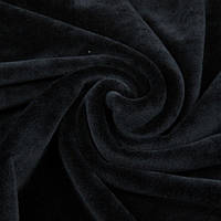 Плюшевий велюр чорний