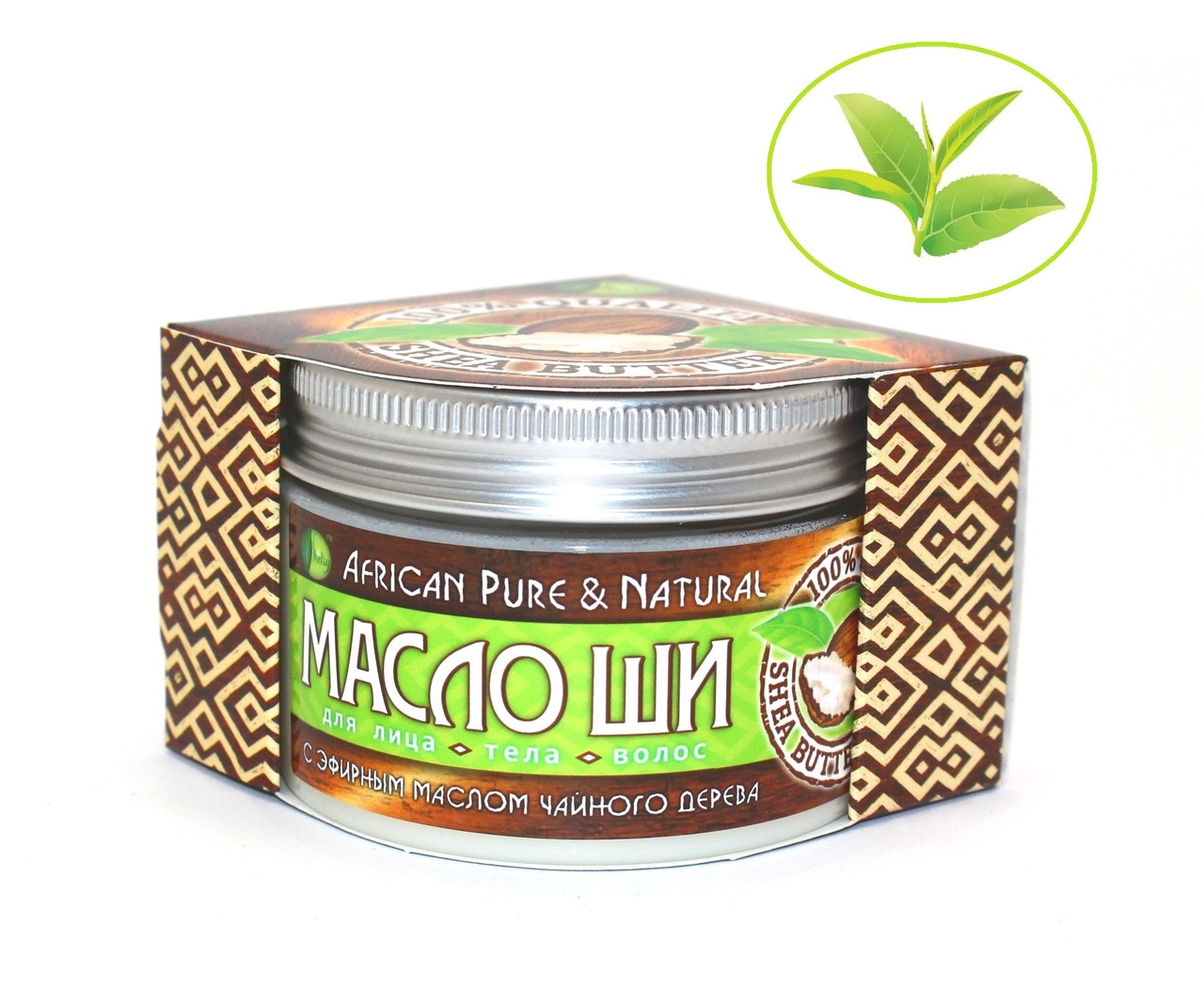 "Масло Ши (каріте) "Чайне дерево" з ефірною олією чайного дерева, фото 1