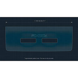 Захисне гібридне скло на задній клімат-контроль 8.6" 9H PORSCHE CAYENNE 2023 -