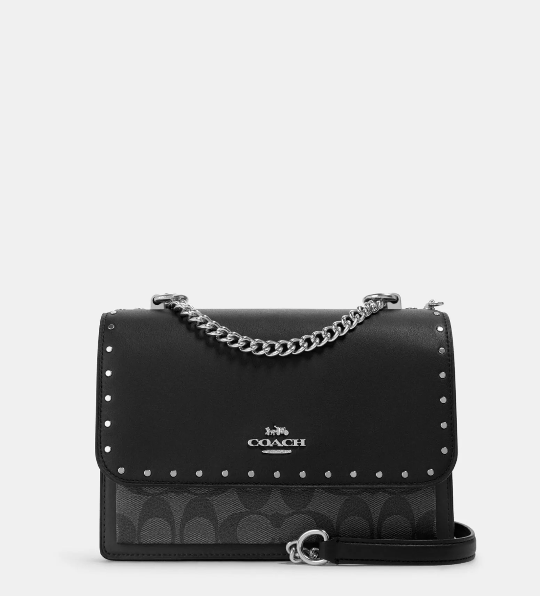 Сумка-клатч жіноча через плече Coach Klare чорний. (363)