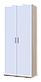 Шафа для одягу Doros Кен Дуб Родос/Білий 2 ДСП 90х52х210 (41901253), фото 2