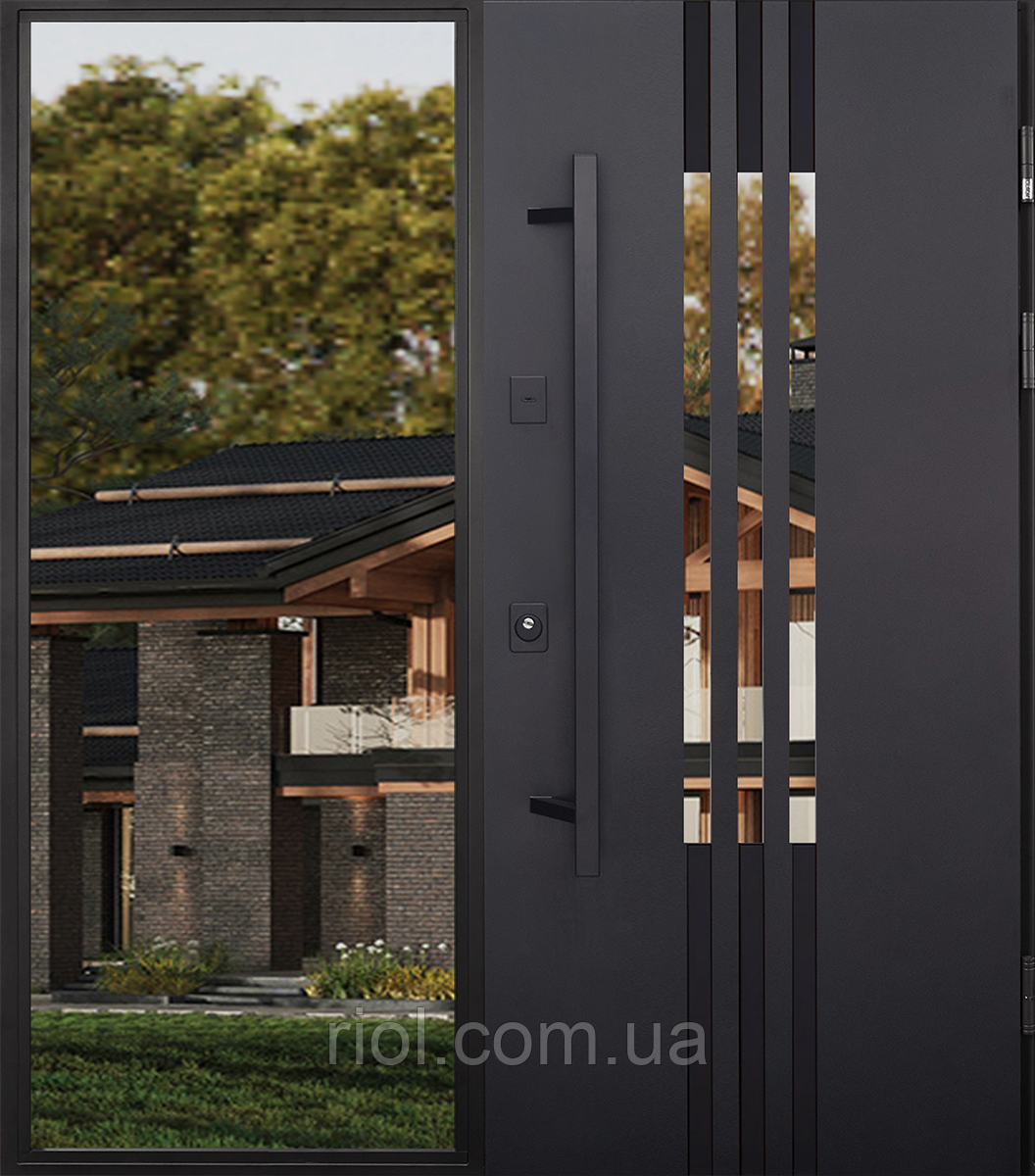 Вхідні нестандартні двері з терморозривом Revolution 160-180 FRAME, фото 1