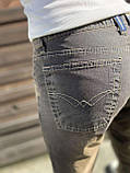 Вінтажні жіночі джинси на ґудзиках, прямі вільні штани, темно-синій колір, 34 р., фото 3