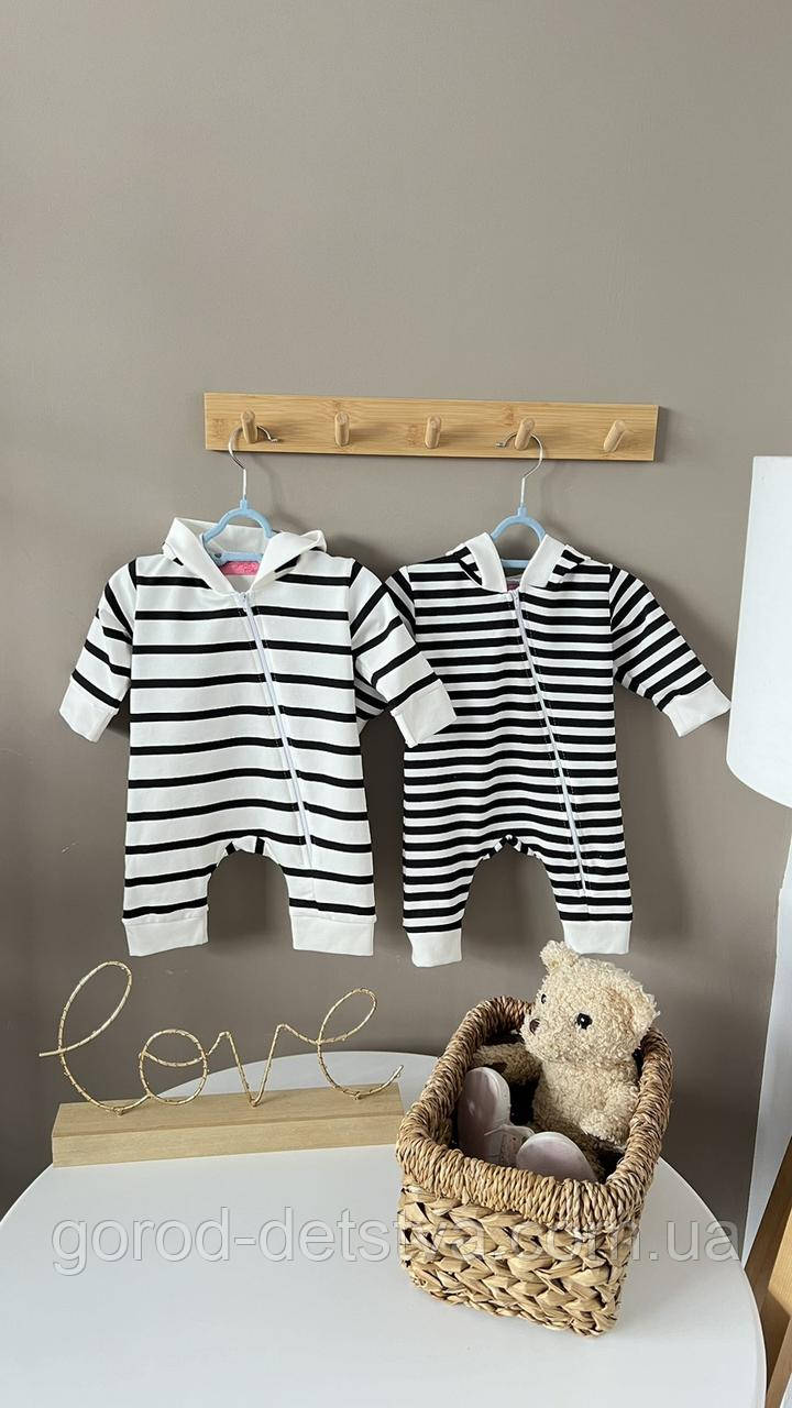 Дитячий чоловічок сліп для новонародженого двонитка розміри 56-62 і 62-68 см, фото 1