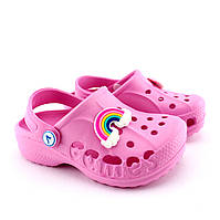 Детские розовые кроксы Crocs тм Виталия размер 25-26