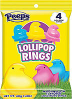 Великодні цукерки Peeps Lollipop Rings Льодяники 40г