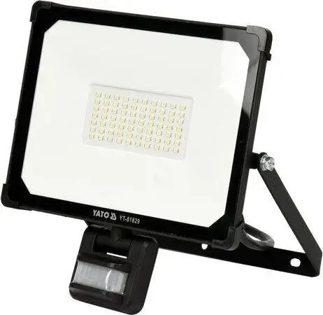 Світлодіодний прожектор з датчиком руху SMD LED 50W YATO YT-81829, фото 1