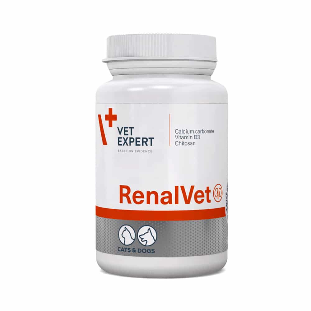 Харчова добавка для котів та собак Vet Expert (Вет Експерт) RenalVet підтримка функції нирок 60 шт