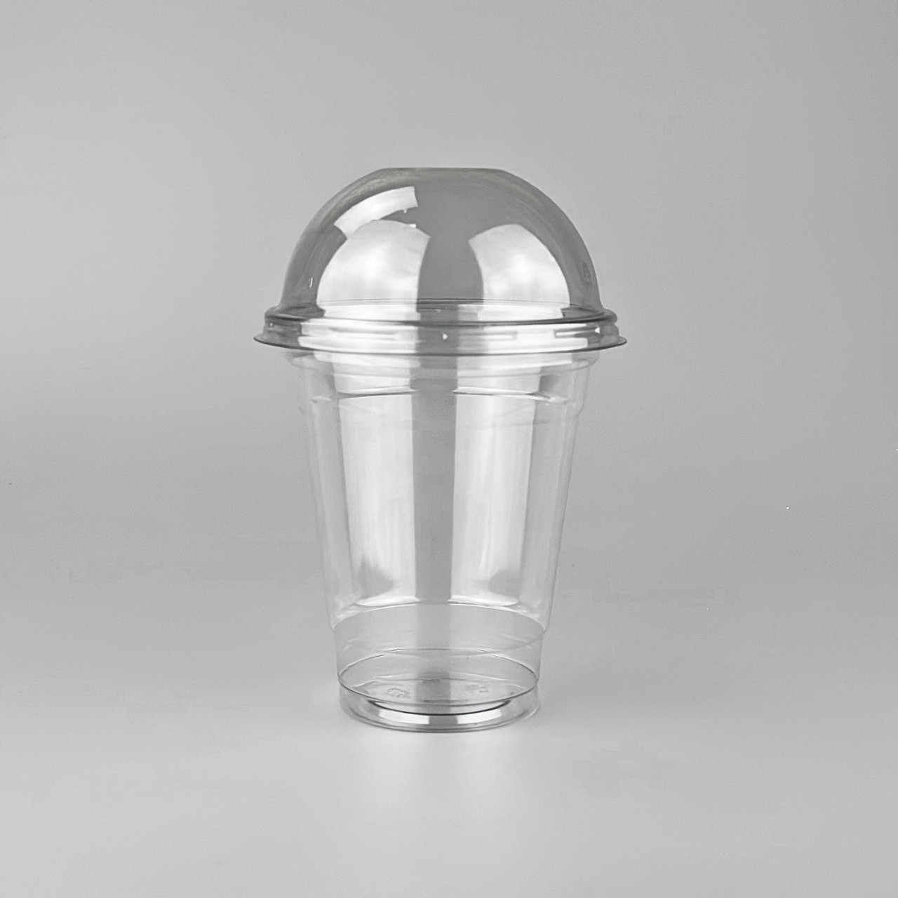 Стакани з купольною кришкою 350 мл прозорі (1 уп/50 шт) купольні стакани