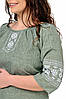 Блузка-вишиванка "Пані" фісташковий, фото 3