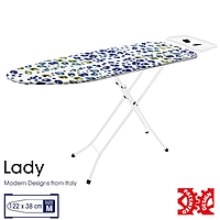 Гладильная Раскладная Доска для глажки Casa Si Lady 122x38 White/Blue Crystals (CS93574R267) Австрия