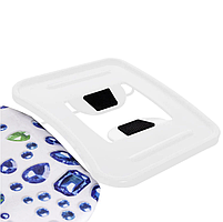 Прасувальна Розкладна Дошка для прасування Casa Si Lady 122x38 White/Blue Crystals (CS93574R267) Австрія, фото 6
