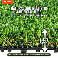 VEVOR 9 штук 30,5 х 30,5 см штучна трава, зелена, килим зі штучної трави, килимок, килимок для приміщень і