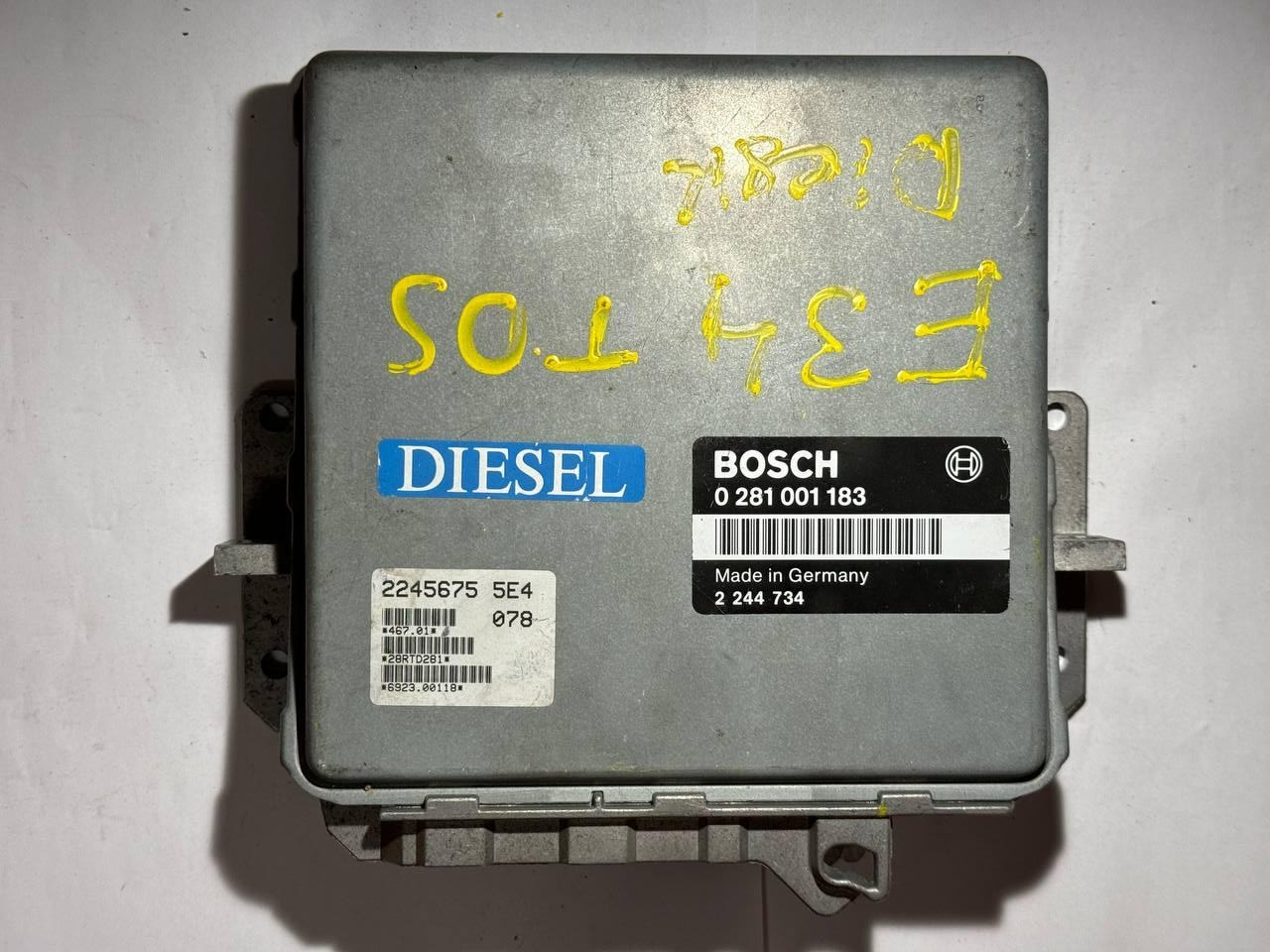 Електронний блок керування BMW e34 Diesel Bosch 0 281 001 183 / 0281001183 / 2 244 734 / 2244734, фото 1