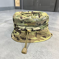 Панама з сіткою, тактична, Мультикам, розмір XL, ріп-стоп (65% бавовна, 35% polyester), WINTAC, Україна, фото 5