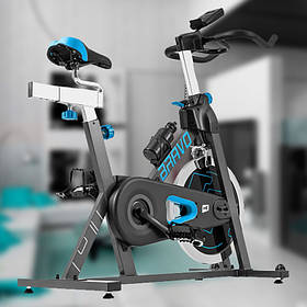 Спінбайк ланцюговий Hop-Sport HS-045IC Bravo синій. Стаціонарний, домашній велосипедний тренажер