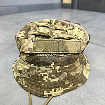 Панама з сіткою, тактична, Піксель, розмір XL, ріп-стоп (65% бавовна, 35% polyester), WINTAC, Україна, фото 3