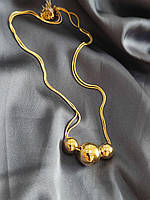 Женское ожерелье, ювелирный сплав, покрытие родий, люкс класса.