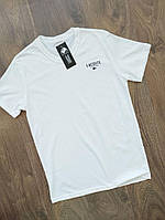 Чоловіча футболка бавовна норма LACOSTE розмір 46-52, колір білий