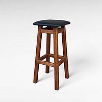 Высокий деревянный табурет с мягким сиденьем для барной стойки Милан Полубарный стул для кухни, бара, кафе