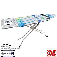 Гладильная Раскладная Доска для глажки Casa Si Lady 122x38 White/Blue Laquer (CS93574R267) Австрия