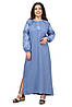 Сукня-вишиванка Соломія (блакитний), фото 2