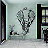 Трафарет для фарбування, Слон, одноразовий із самоклеючої плівки 140 х 95 см, фото 6