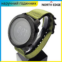Надійний наручний годинник тактичні водонепроникні електронні багатофункціональні годинники Apache Green 5 BAR OPP