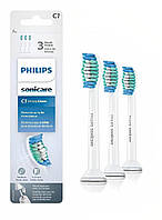 Насадки для зубної щітки PHILIPS Sonicare HX6013 C1 Simply Clean 3 шт Філіпс сонікер змінні головки з чохлом