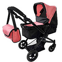 Коляска для кукол 2 в 1 Carrello Maestro 9651B PEACH PINK Персиковая